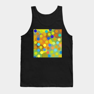 Bright colorful polka dot pop art pattern Tank Top